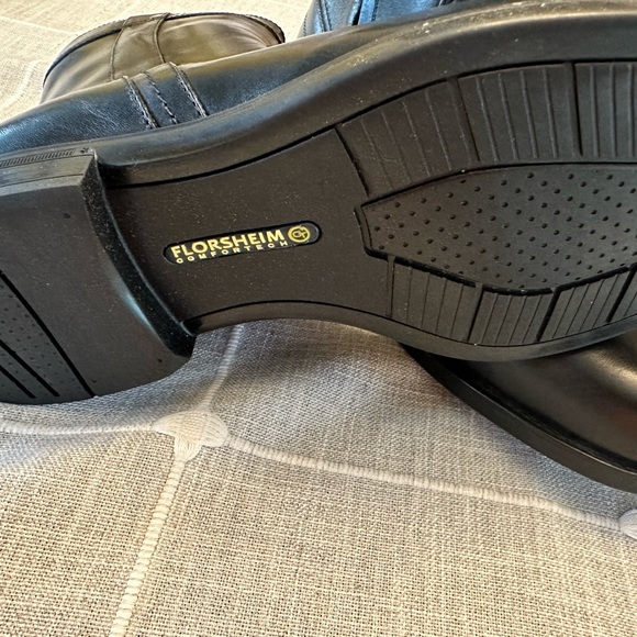 Florsheim Men's Medfield Plain Toe Zip Boot Fashion Black New 10.5 EEE - Picture 4 of 7